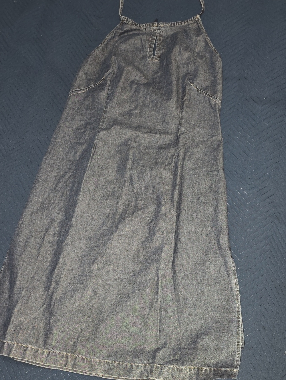 Levis Red Label Backless Denim Maxi Dress